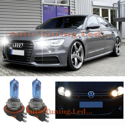 AUDI A6 4G C7 COPPIA LAMPADE H15 55W 12V BLU XENO DIURNE ABBAGLIANTI POSIZIONI AUTOELEGANCERICAMBI