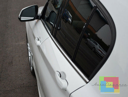 CORNICE INFERIORE FINESTRINI CROMATA ACCIAIO INOX PER BMW F20 5 PORTE 2011+ AUTOELEGANCERICAMBI