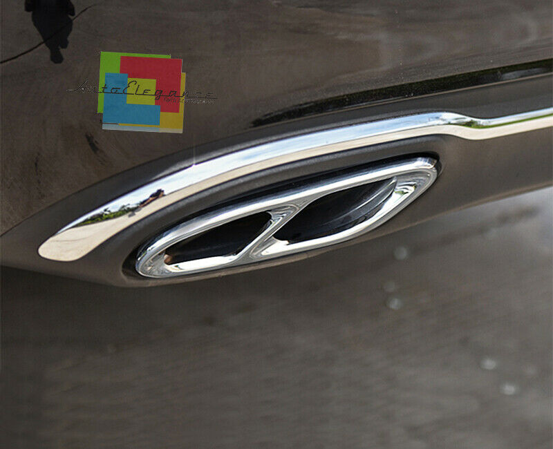 CORNICI TERMINALI CROMATE MERCEDES GLE W166 C292 2016-2017 ADESIVI SOLO ESTETICA AUTOELEGANCERICAMBI