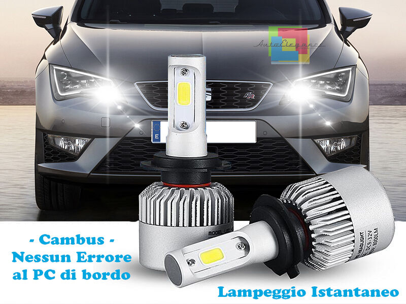 LAMPADE ABBAGLIANTI LED SEAT LEON 5F LAMPEGGIO ISTANTANEO 6000K