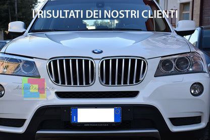 COVER GRIGLIA ANTERIORE BMW X3 F25 2010-2014 LOOK RESTYLING M 14 PEZZI .-. AUTOELEGANCERICAMBI