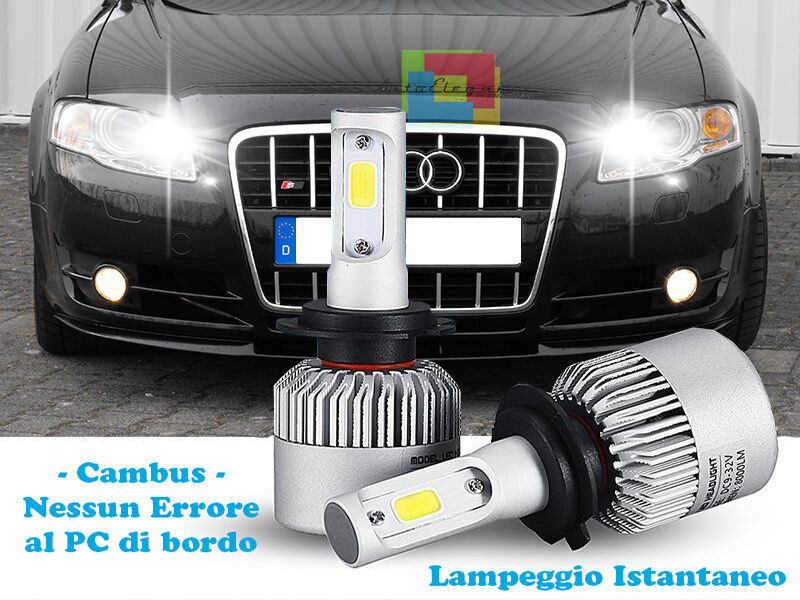 LAMPADE ABBAGLIANTI LED AUDI A4 B7 04-07 LAMPEGGIO ISTANTANEO 6000K