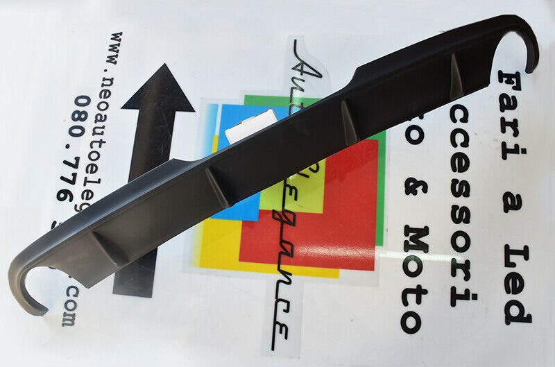DIFFUSORE SOTTO PARAURTI POSTERIORE PER AUDI TT 8J 2006-2014 DOPPIA USCITA .-