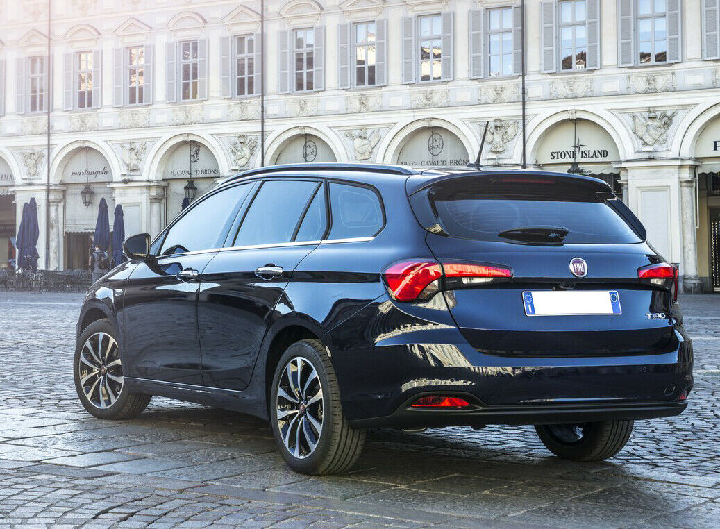ADHESIVE MOULDINGS FIAT TIPO SW 2015+ CHROME WINDOW FRAMES STAINLESS STEEL.