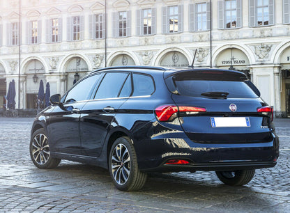 ADHESIVE MOULDINGS FIAT TIPO SW 2015+ CHROME WINDOW FRAMES STAINLESS STEEL.