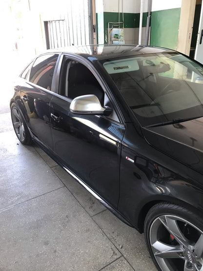 AUDI A4 B8 2008-2010 COPERTURE SATINATE CON FORO FRECCIA SPECCHI CALOTTE SLINE AUTOELEGANCERICAMBI