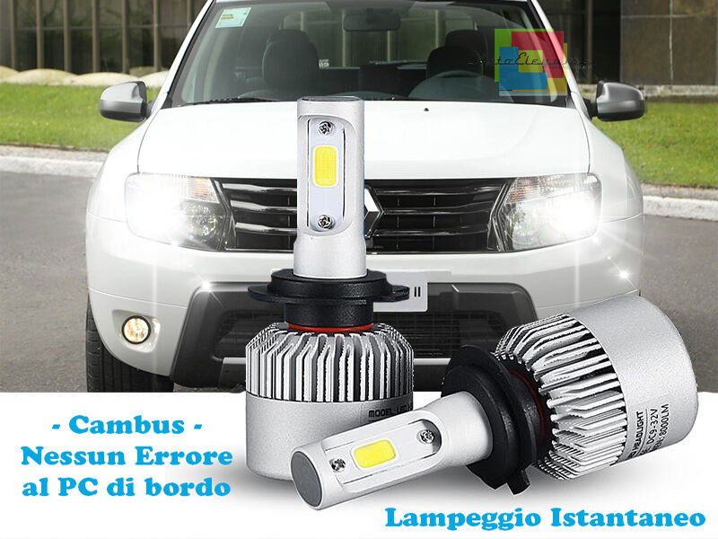 LAMPADE ANABBAGLIANTI LED RENAULT DUSTER LAMPEGGIO ISTANTANEO 6000K