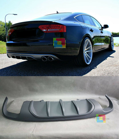 DIFFUSORE POSTERIORE SOTTO PARAURTI AUDI A5 SPORTBACK 2008-2011 ESTRATTORE