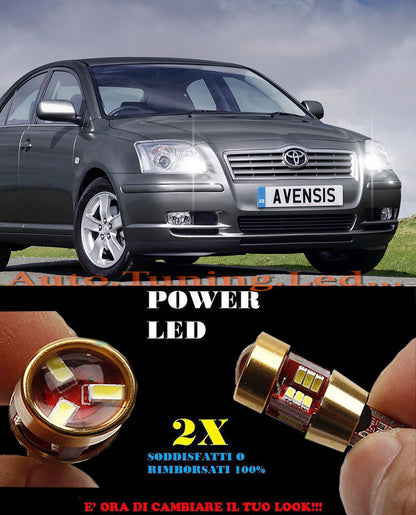 LUCI POSIZIONE TOYOTA AVENSIS 2003-2008 CANBUS T10 BIANCO 27 LED SUPER QUALITA
