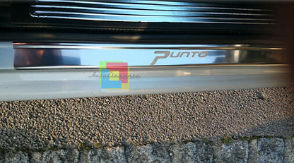 FIAT GRANDE PUNTO 2005-2012 CHROME ADHESIVE DOOR SILL SPORT LOOK 4 PIECES