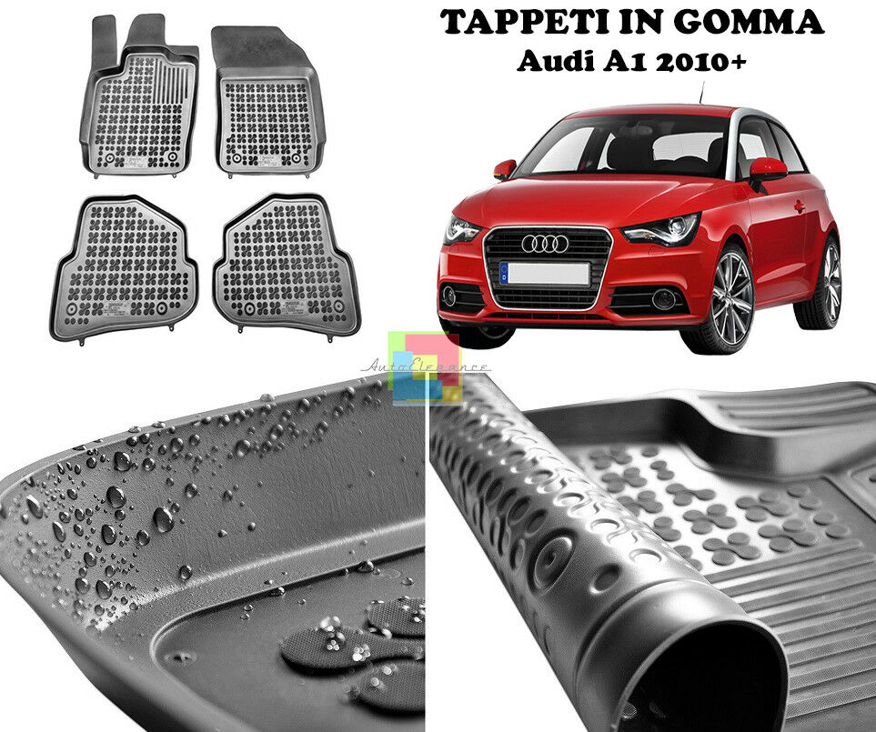 AUDI A1 2010 IN POI TAPPETINI AUTO GOMMA - TAPPETI TOP QUALITA -1- AUTOELEGANCERICAMBI