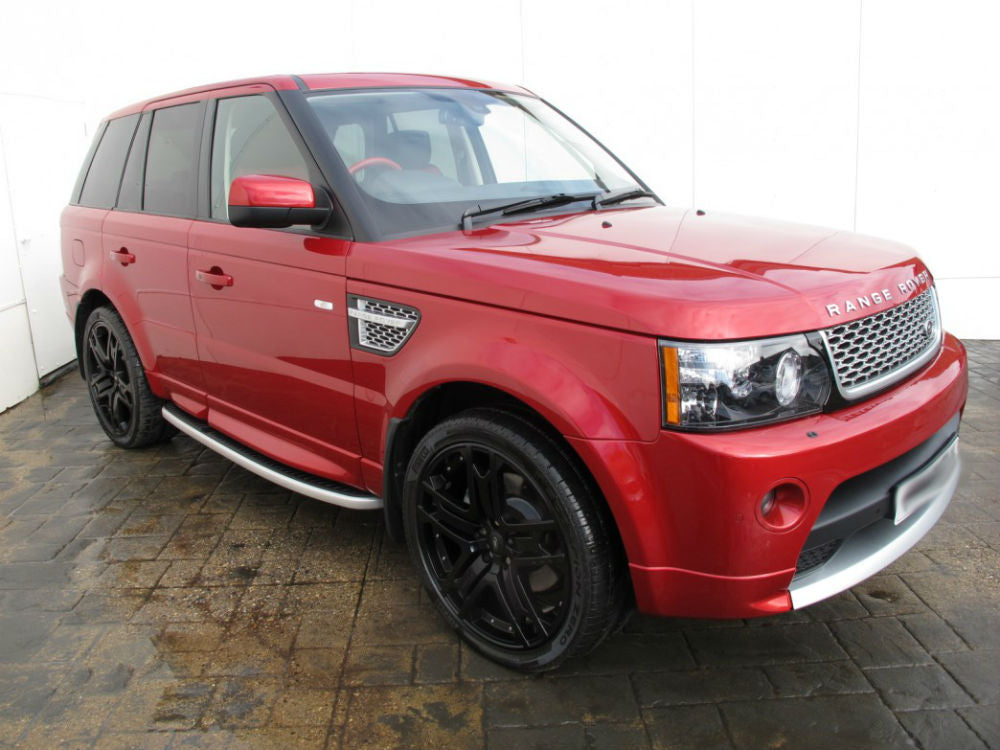 PEDANE LATERALI RANGE ROVER SPORT 2005-2012 SOTTOPORTA TOP QUALITA&apos; ALLUMINIO .-