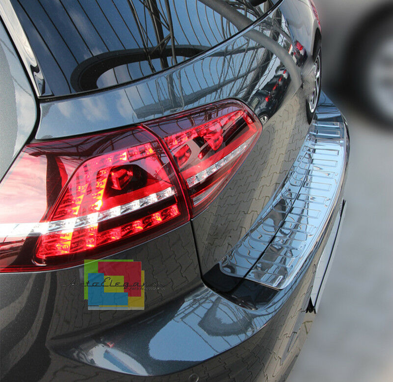 PIASTRA CROMATA PORTELLONE POSTERIORE VW GOLF 7 5 PORTE 2012+ ACCIAIO INOX