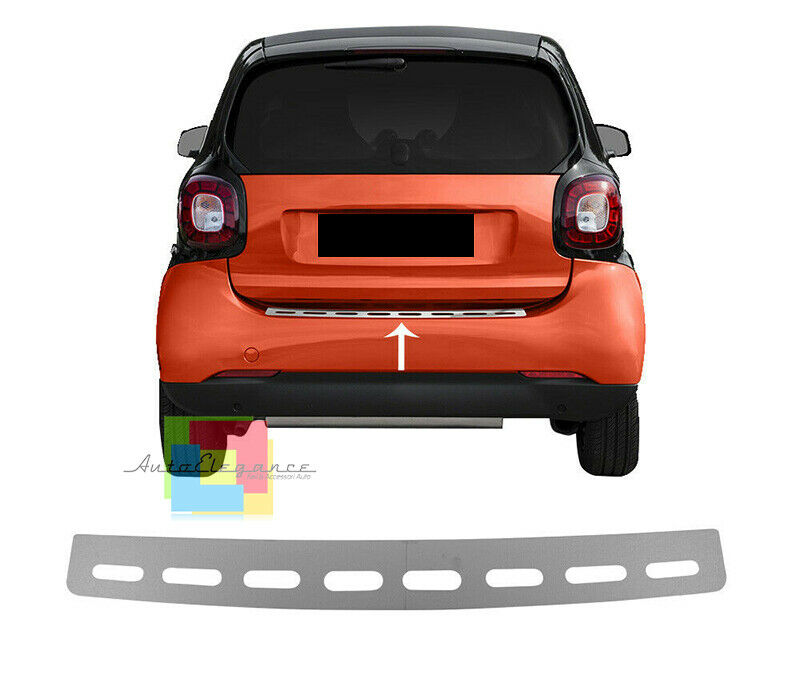 PIASTRA CROMATA PORTELLONE COFANO POSTERIORE SMART FORFOUR 453 2014+ INOX