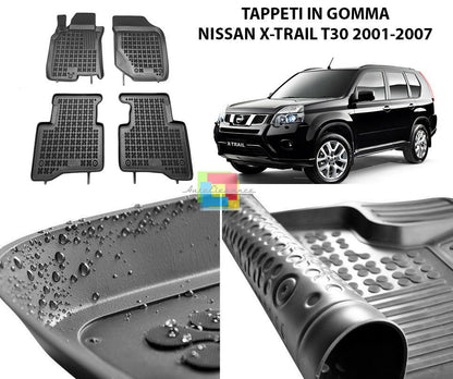 NISSAN X-TRAIL T30 2001-2007 RUBBER CAR MATS - TOP QUALITY MATS -1-
