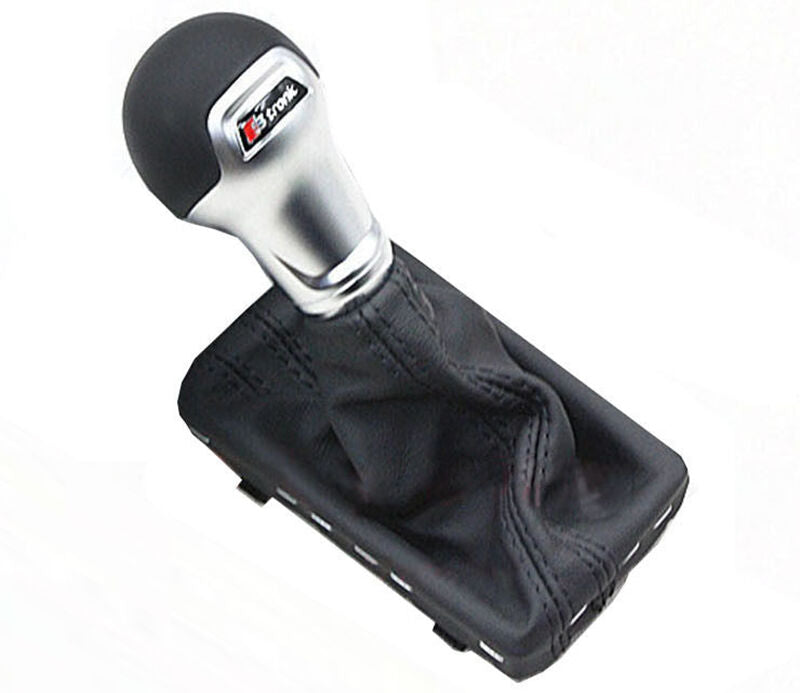 AUDI A3 8P 09-12 POMELLO CROMATO CAMBIO AUTOMATICO IN CUOIO LOOK S-TRONIC AUTOELEGANCERICAMBI