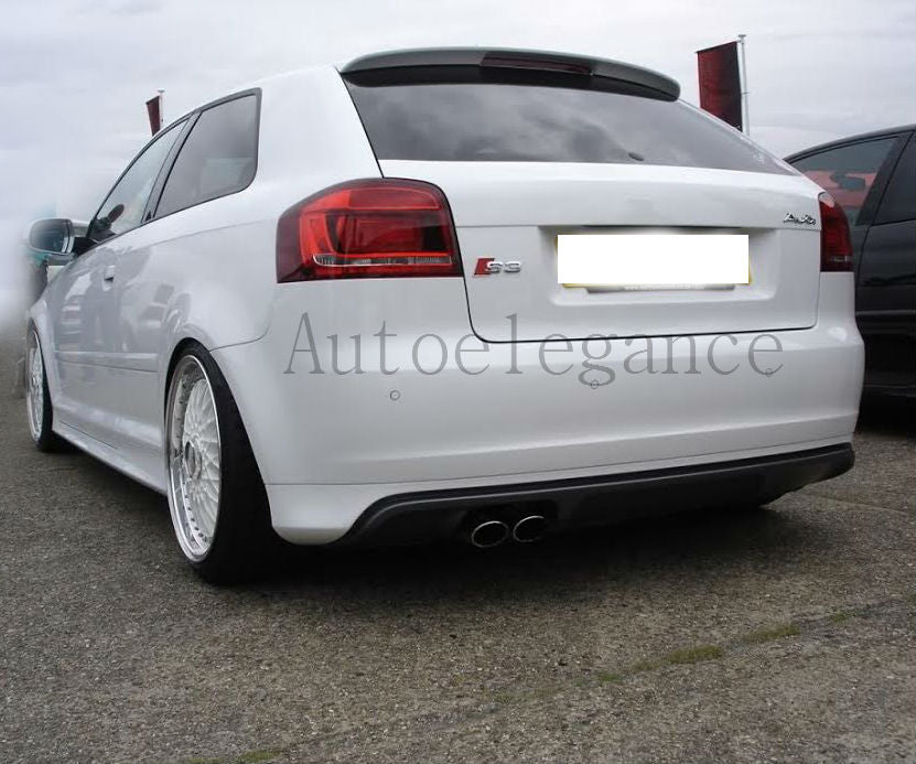 POSTERIORE S3 SOTTO PARAURTI AUDI A3 8P 3 PORTE 2004-2008 DIFFUSORE .-