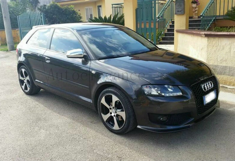 AUDI A3 SPORTBACK 3 PORTE 03-08 COPERTURE SATINATE SPECCHI - CALOTTE LOOK SLINE AUTOELEGANCERICAMBI