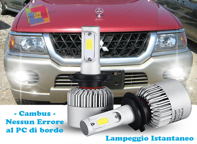 LAMPADE FENDINEBBIA LED CREE MITSUBISHI PAJERO SPORT 97-06 CAMBUS BIANCO