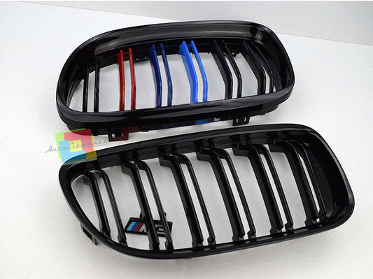 FRONT GRILLE FOR BMW 3 SERIES E90 E91 2008-2011 LCI DOUBLE BLADE 3 COLORS