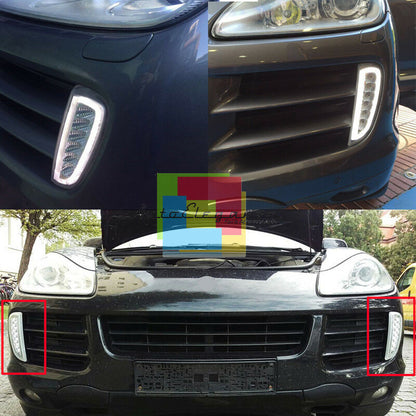 PORSCHE CAYENNE 2006-2010 LED DAYTIME LIGHTS &amp; INDICATORS - NO FAILURE
