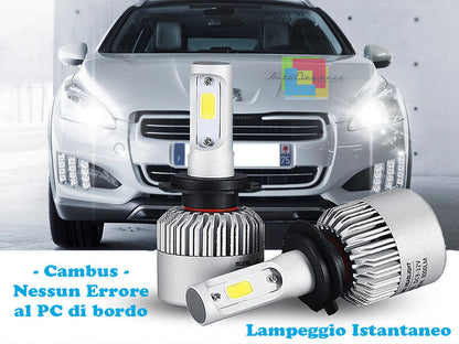 LAMPADE ABBAGLIANTI LED PEUGEOT 508 LAMPEGGIO ISTANTANEO 6000K