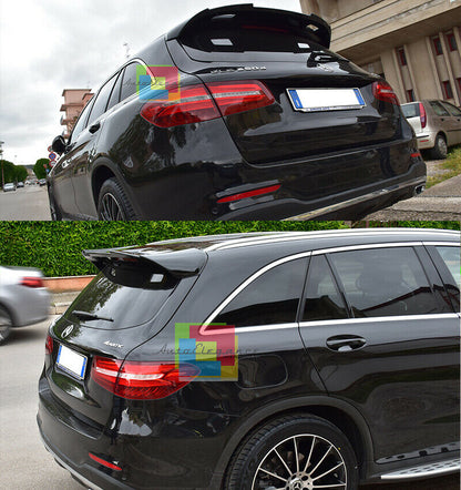 SPOILER AMG POSTERIORE SUL TETTO VERNICIATO NERO PER MERCEDES GLC X253 SUV 2015+