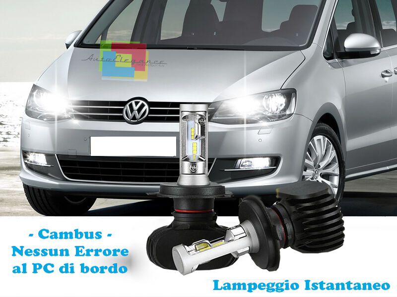 LAMPADE ABBAGLIANTI LAMPEGGIO ISTANTANEO A LED VW SHARAN 2010+ CREE