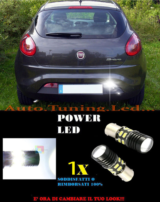 LAMPADA RETROMARCIA A LED P21W BA15 FIAT BRAVO 6000K CANBUS NO ERROR