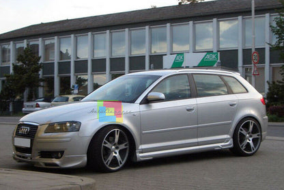 AUDI A3 8P 2003-2008 SPOILER ANTERIORE DESIGN S3 SLINE TUNING SOTTO PARAURTI AUTOELEGANCERICAMBI