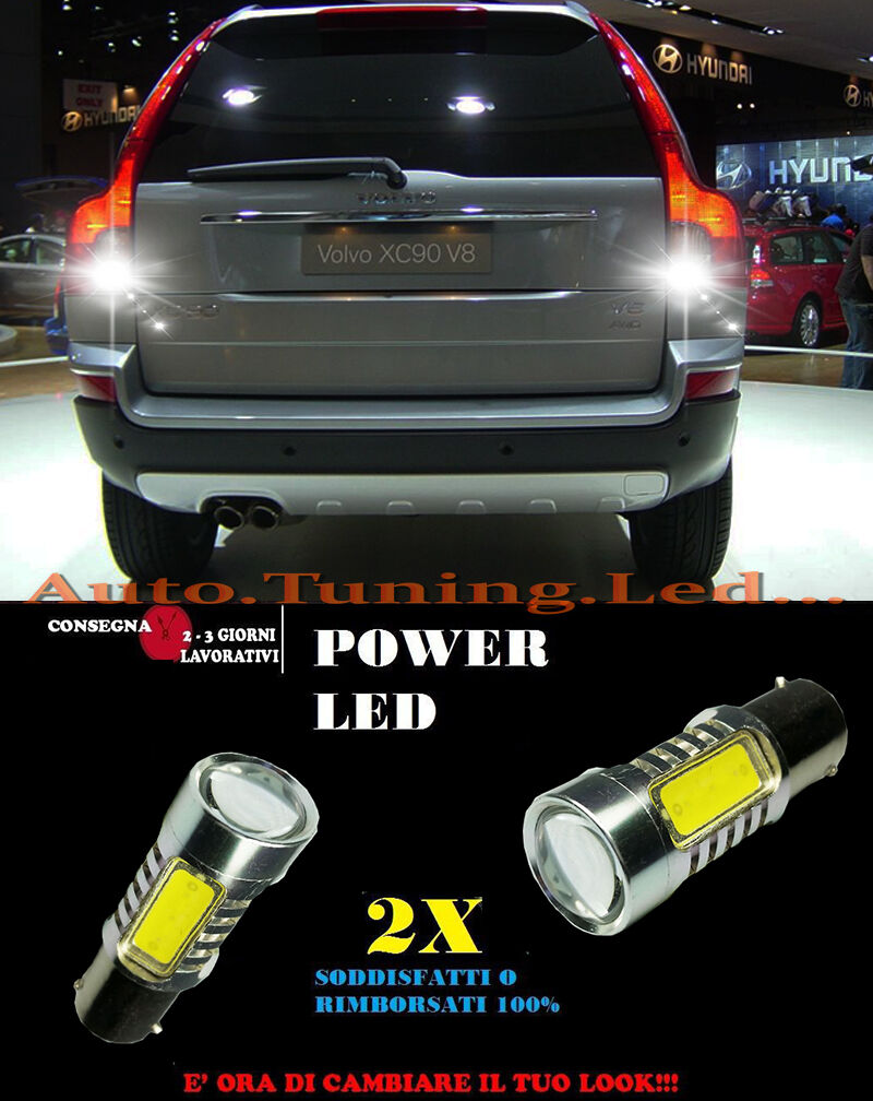 VOLVO XC90 6000K LED REVERSING LIGHTS P21W BA15 CANBUS NO ERROR