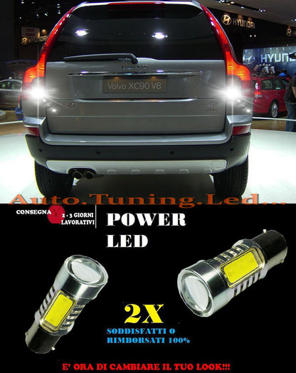 VOLVO XC90 6000K LED REVERSING LIGHTS P21W BA15 CANBUS NO ERROR