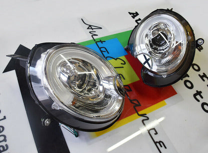 COPPIA FARI ANTERIORI LENTICOLARI MINI COOPER R55 R56 R57 DAL 2006+ DIURNE LED AUTOELEGANCERICAMBI