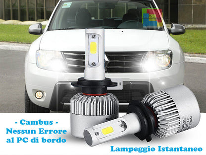 LAMPADE ABBAGLIANTI LED RENAULT DUSTER LAMPEGGIO ISTANTANEO 6000K