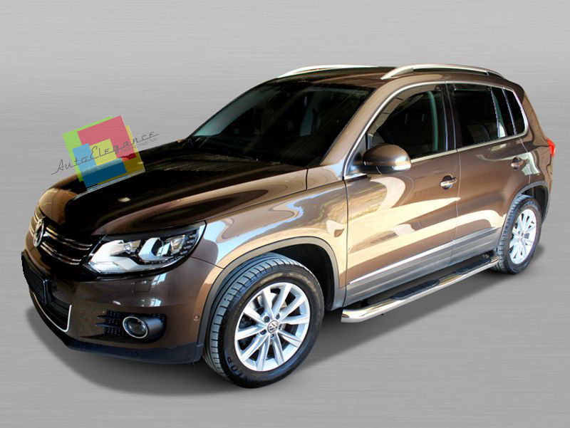 PEDANE LTUBOLARI DESIGN SPORTIVO SOTTO PORTA ACCIAIO VW TIGUAN 2007-2015