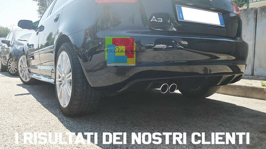 MINIGONNE LATERALI AUDI A3 8P 2005-2012 SPORTBACK LOOK S-LINE S3 .-. SOTTO PORTA