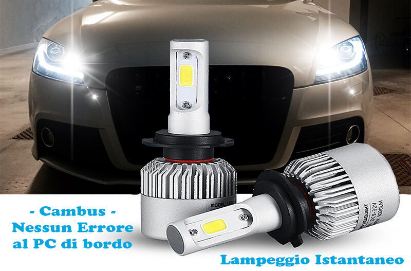 LAMPADE ABBAGLIANTI LED AUDI TT 8J 06-14 CANBUS 6000K LAMPEGGIO ISTANTANEO