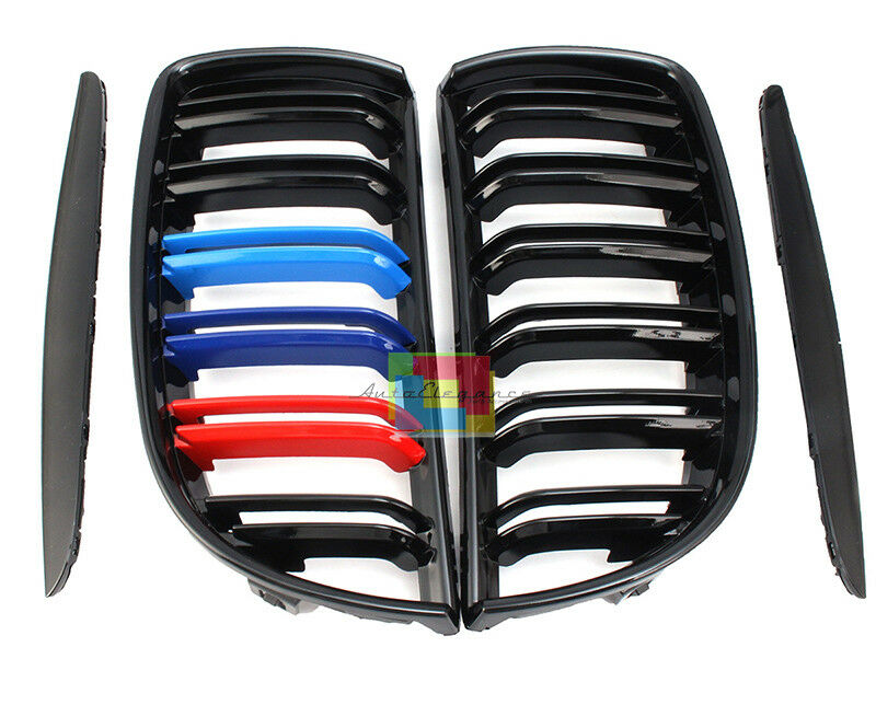 GRIGLIA ANTERIORE SPORT BMW SERIE 3 E90 E91 2004-2007 DOPPIA FASCIA 3 COLORI M