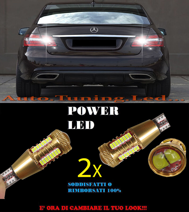 MERCEDES CLASSE E W212 LAMPADE RETROMARCIA LED T15 W16W SUPER QUALITA NO ERROR