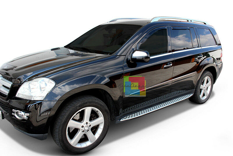 COPPIA PEDANE LATERALI PER MERCEDES GL X164 2006-2012 SOTTOPORTA TOP QUALITA&apos; AUTOELEGANCERICAMBI