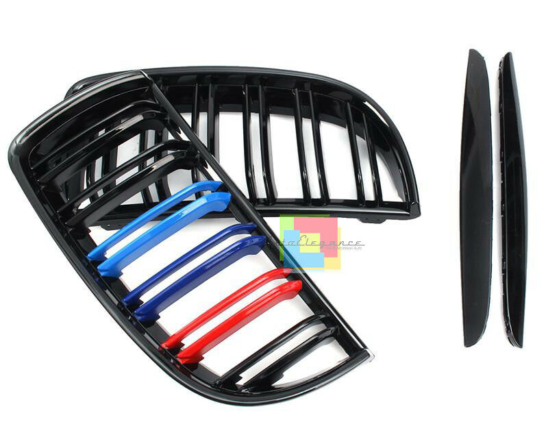 GRIGLIA ANTERIORE SPORT BMW SERIE 3 E90 E91 2004-2007 DOPPIA FASCIA 3 COLORI M