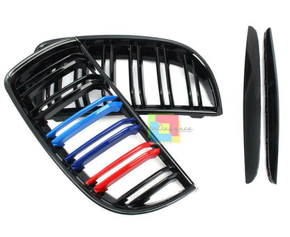 GRIGLIA ANTERIORE SPORT BMW SERIE 3 E90 E91 2004-2007 DOPPIA FASCIA 3 COLORI M
