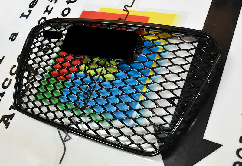 GRIGLIA ANTERIORE AUDI A5 2012-2015 LIFT CALANDRA LOOK RS5 NERA NIDO D&apos;APE