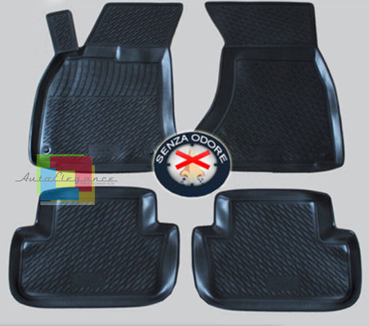 AUDI A4 B6 B7 2001-2007 SET TAPPETINI AUTO IN GOMMA - TAPPETI ANTI SCIVOLO AUTOELEGANCERICAMBI