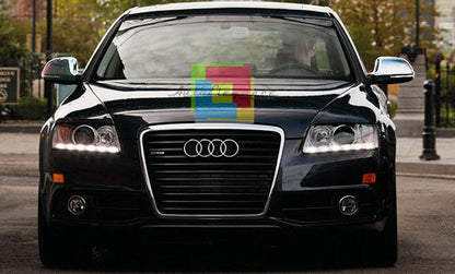 AUDI A6 S6 4F C6 2008-2010 COPERTURE SATINATE SLINE SPECCHI CALOTTE CON FORO AUTOELEGANCERICAMBI