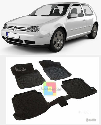 VW GOLF 4 IV 1997-2005 TAPPETI TAPPETINI IN GOMMA