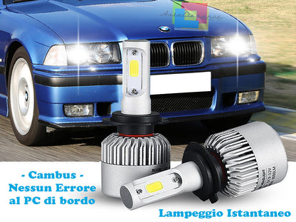 LAMPADE ANABBAGLIANTI LED BMW SERIE 3 E36 CABRIO 93-99 ISTANTANEO 6000K CREE