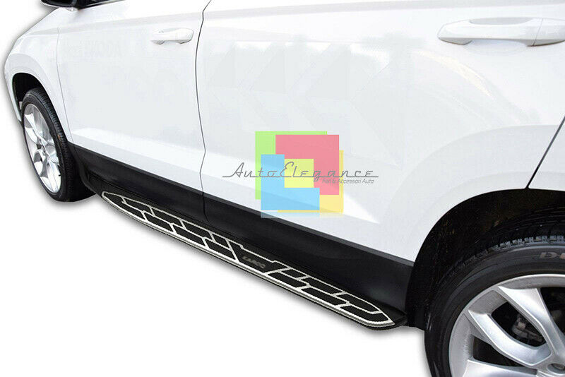 SIDE STEPS SKODA KAROQ FROM 2017 ONWARDS UNDER DOOR TOP QUALITY SPORT LOOK