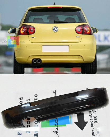 SPOILER SOTTO PARAURTI VW GOLF 5 2003-2008 DIFFUSORE POSTERIORE DESIGN R32