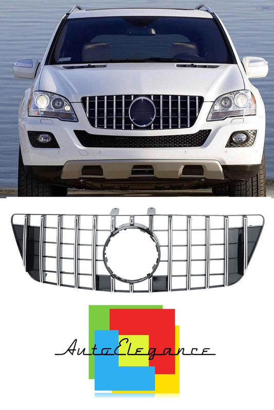 FRONT GRILLE ML W164 2008-2012 GT LOOK CHROME FINISH NEWS